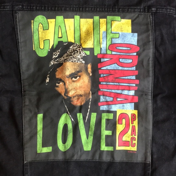 NWT Cotton On TUPAC Denim Jacket, Unisex - Picture 7 of 15